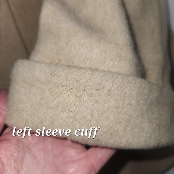 ⭐️Bromley 100% Wool Beige Coat with Attached Scarf – Classic & Timeless Size 16 - Picture 13 of 14